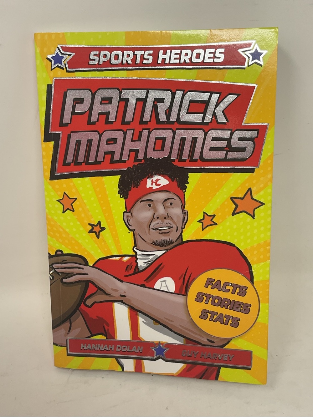 Patrick Mahomes Sports Heroes Book - Yellow & Red